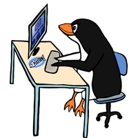 Linux Computer Penguin PNG File HD
