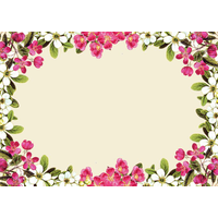 Pink Picture Flower Frame Wedding Photos Invitation