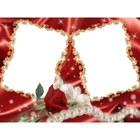 Picture Frame Flower Transparent Red Free Download Image