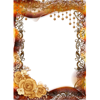 Picture Pic Gold Frame Wallpaper Flower
