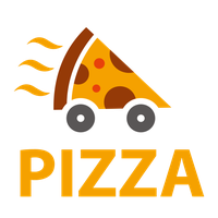 Take-Out Hamburger Delivery Vector Logo Pizza