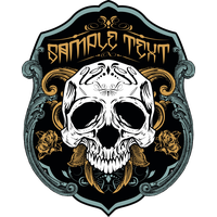 Shield Skull T-Shirt Vector Printed Necklace