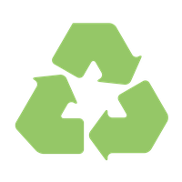 Material Symbol Recycling Vector Logo Using Waste