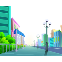 Tower Lights Street 2017 Cartoon Road
