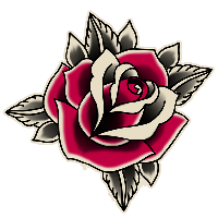 Rose School Old Sticker (Tattoo) Free Download PNG HQ