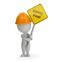 Photography Illustration Warning Safety Signs Model Stock