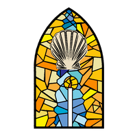 Catholic Seven Altarpiece Of Stained Glass Sacraments