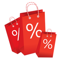 Shoping Shopping Discount Sales Cart Bag Tag