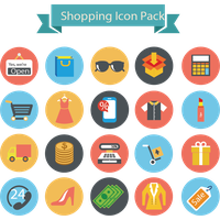 Flat Icons Shopping Icon PNG Image High Quality