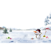 Snowman Winter Snow Snowflake Smiling Christmas
