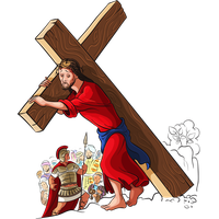 Of Photography Cross Illustration Jesus Carry The