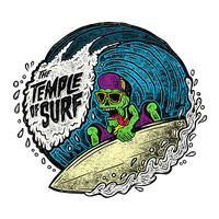 Surf Surfing Fremantle Skull Club Football Illustration