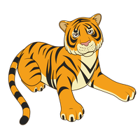 Tiger Black Cartoon Illustration Panther Free Clipart HQ