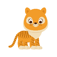 Pattern Confuse Illustration Cat Tiger Vector Graphics
