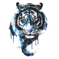 Tattoo Art Watercolor Tiger Painting Drawing
