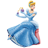 Ariel Belle Cinderella Transparent Princess Disney