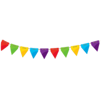 Party Birthday Streamer Transparent Serpentine PNG File HD