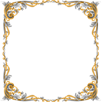 Picture Flower Painted Frame Ornament Hand Vector