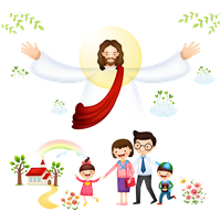 Bible Jesus Vector Christianity With Children