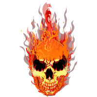 T-Shirt Fire Vector Flame Skull Download HQ PNG