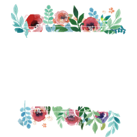 Picture Flower Frame Wedding Watercolor Invitation