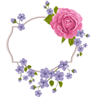 Flower Purple Frame Violet Invitation Wedding