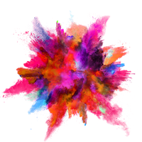 Color Splash Explosion Powder Ink PNG Download Free