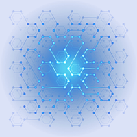 Designer Poster Wallpaper Effect Light Digital Hexagon