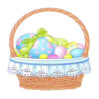 Easter Basket Bunny Png Pic