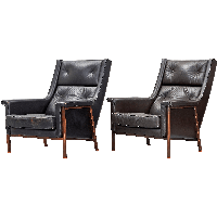 Black Armchairs Png Image