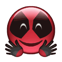 Sticker Deadpool Nose Red Emoji HQ Image Free PNG
