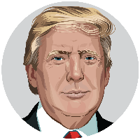 Head Trump Inauguration Checker Donald Presidential Human