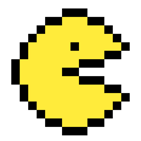 Art Text Pacman Yellow World Pixel