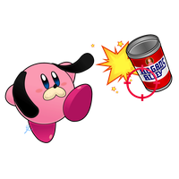 Pink Star Kirby Hunt Duck Allies Super
