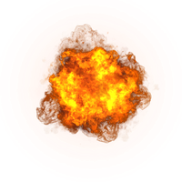 Orange Art Explosion Sprite Pixel Download HQ PNG