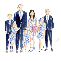 Fashion Behavior Family Watercolor Human Painting Drawing