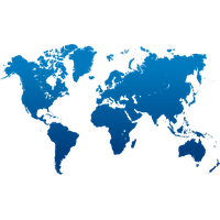 Blue World Globe Map PNG File HD