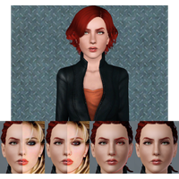 Sims Wig Johansson Brown Hair Scarlett
