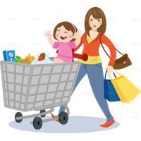 Play Shopping Human Cart Behavior Mother