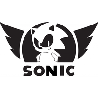 Sonic Stencil Brand Jacko The Hedgehog Wing