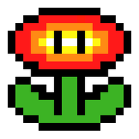 Flower Art Symmetry Area Mario Pixel