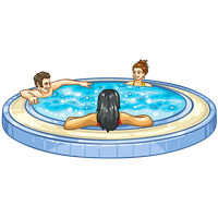 Sims Recreation Hot Tub Pool Swimming