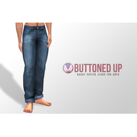 Sims Blue Jeans Waist Pants Free Frame