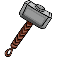 Mjolnir Line Hammer Thor Free Download PNG HQ