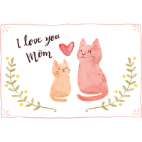 Pink Heart Mother Vecteur Cat Download Free Image