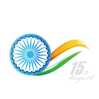 Blue India Indian Republic Circle Day Independence