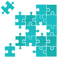 Blue Graphic Puzzle Jigsaw Puzzles Design