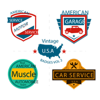 United Area States Garage Organization Badge