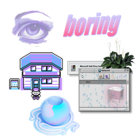 Purple Text Bing Aesthetics Vhs Download HD PNG