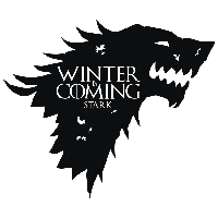 House Sticker Stark Decal Black Logo